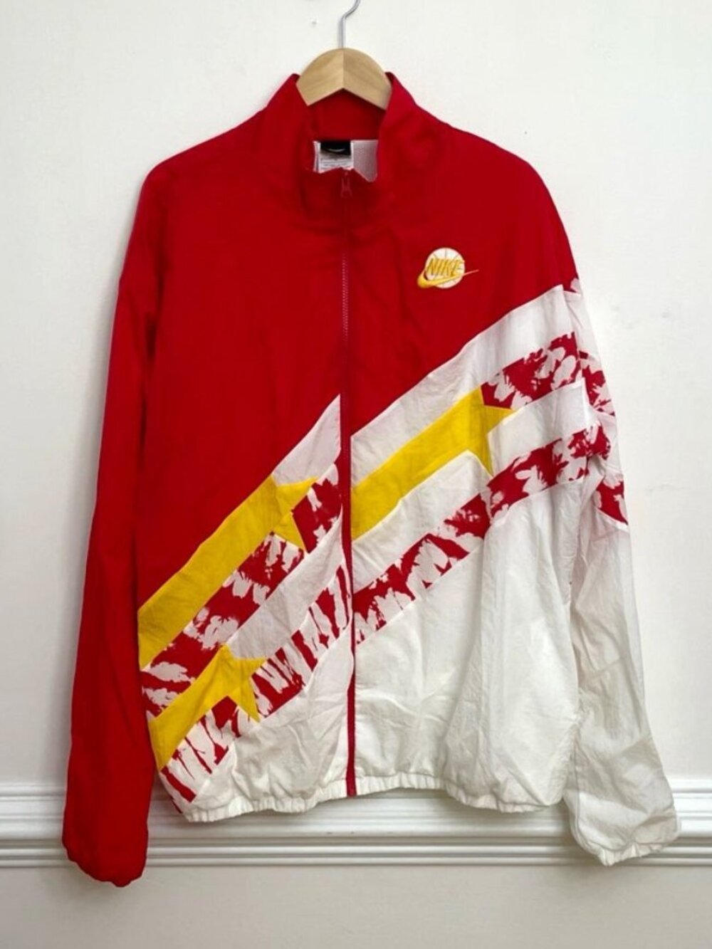 Nike Jacket Men's XL Basketball Full Zip Throwback Retro Color Block